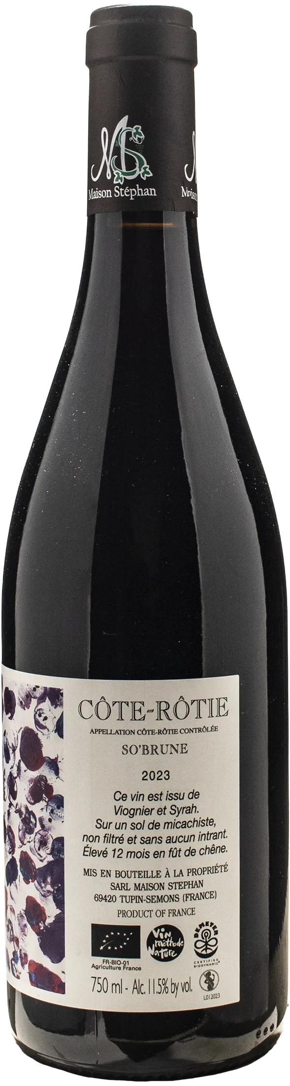 Domaine J-M Stephan Cote Rotie So Brune 2023