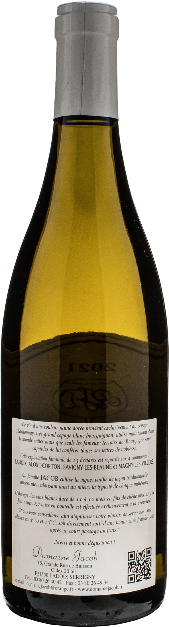 Domaine Jacob Bourgogne Blanc Ladoix 2021