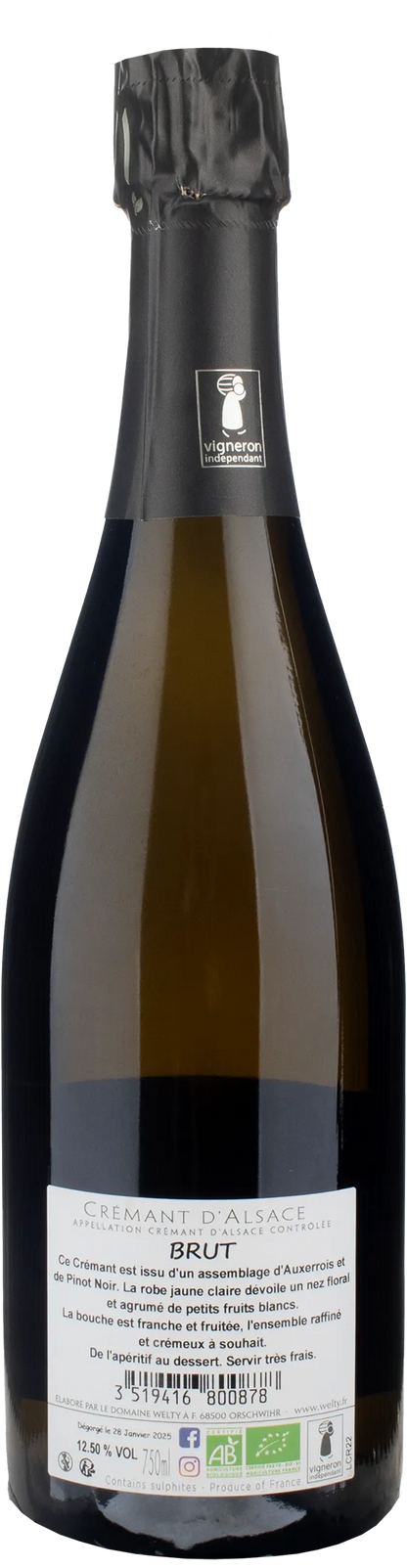 Domaine Jean-Michel Welty Cremant d'Alsace Brut Reserve
