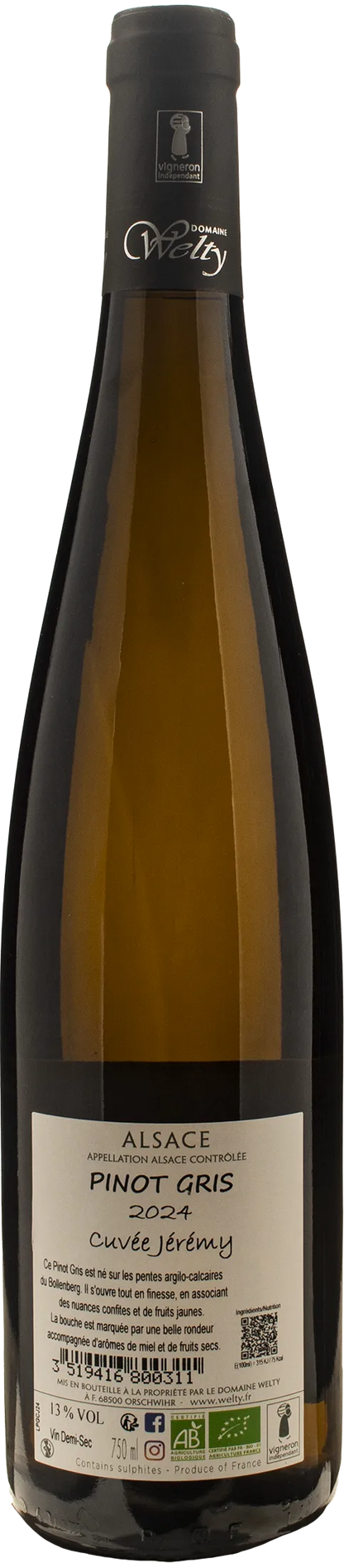 Domaine Jean Michel Welty Pinot Gris Cuvee Jeremy 2024
