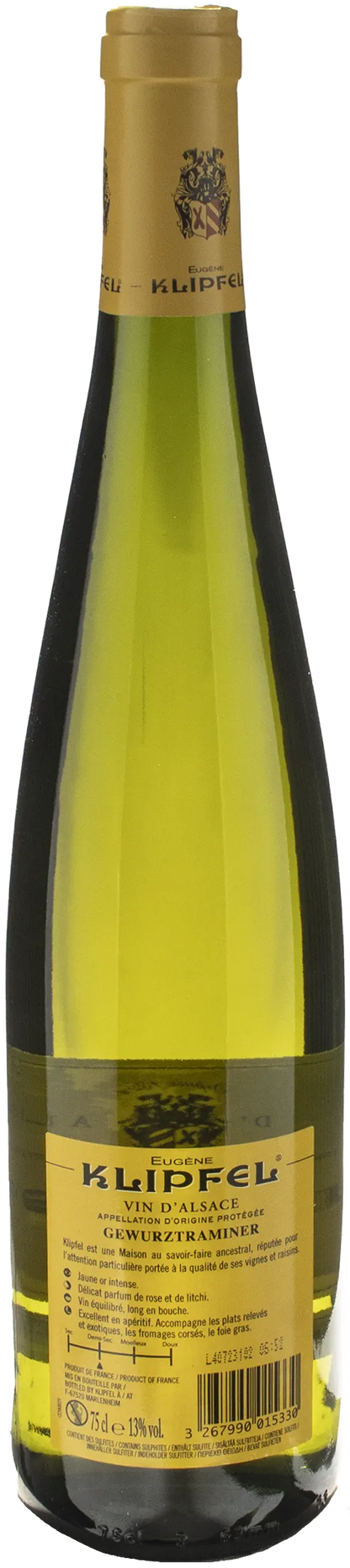 Domaine Klipfel Alsace Gewurztraminer 2023