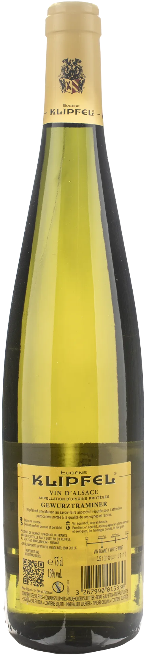 Domaine Klipfel Alsace Gewurztraminer 2024