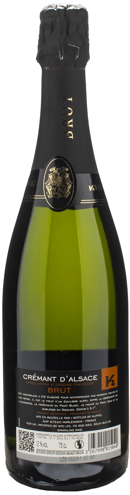 Domaine Klipfel Cremant d'Alsace Brut