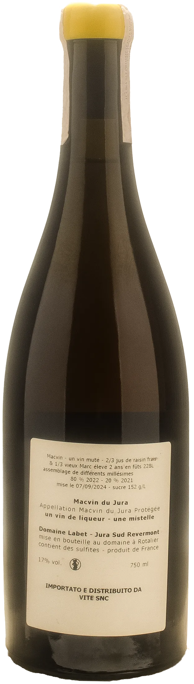 Domaine Labet Macvin du Jura Sud Revermont