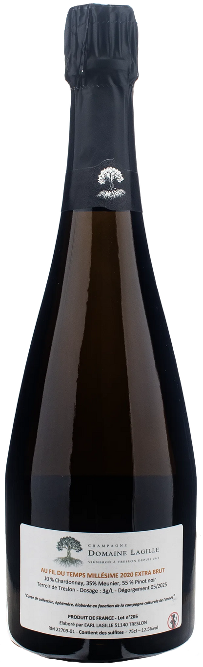 Domaine Lagille Champagne Au Fil du Temps Extra Brut 2020