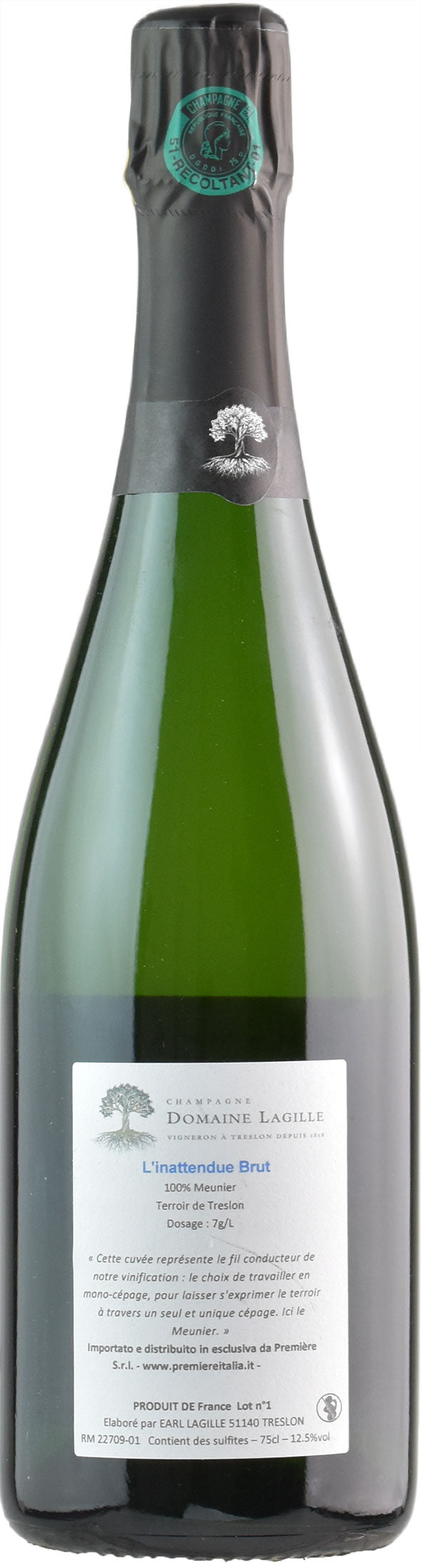 Domaine Lagille Champagne L'Inattendue Brut