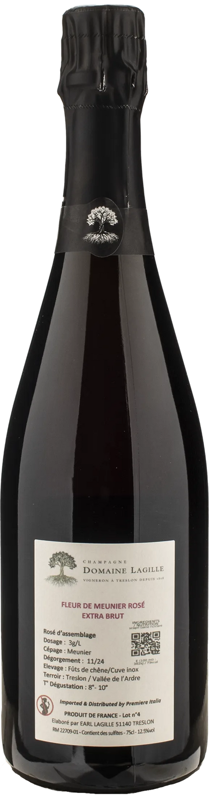 Domaine Lagille Champagne Rosè Fleur de Meunier Extra Brut
