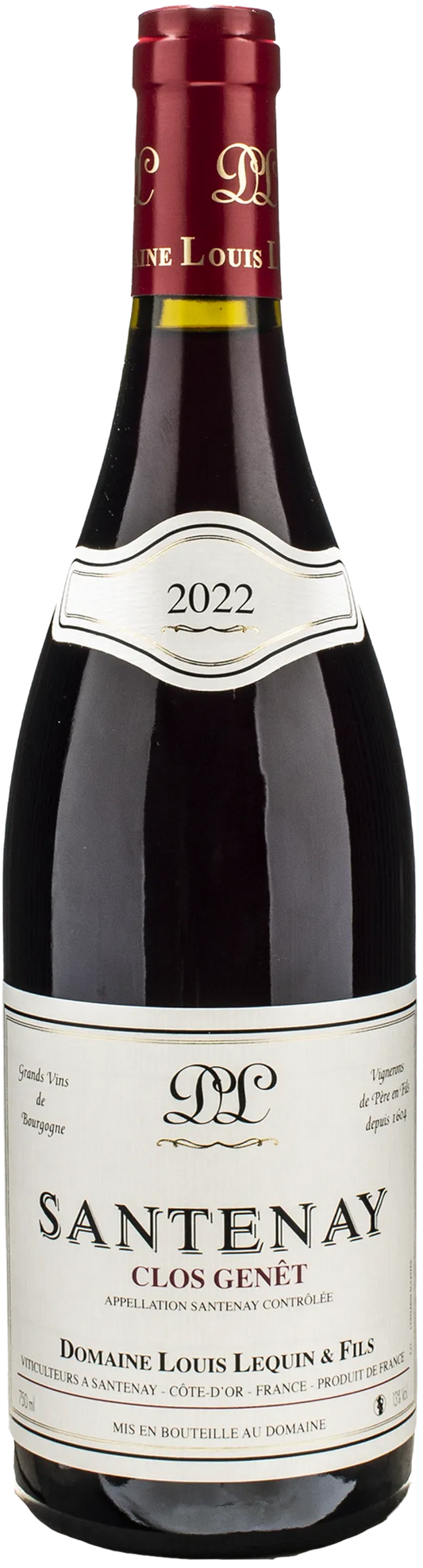 Louis Lequin Et Fils Santenay Rouge Clos Genet 2022
