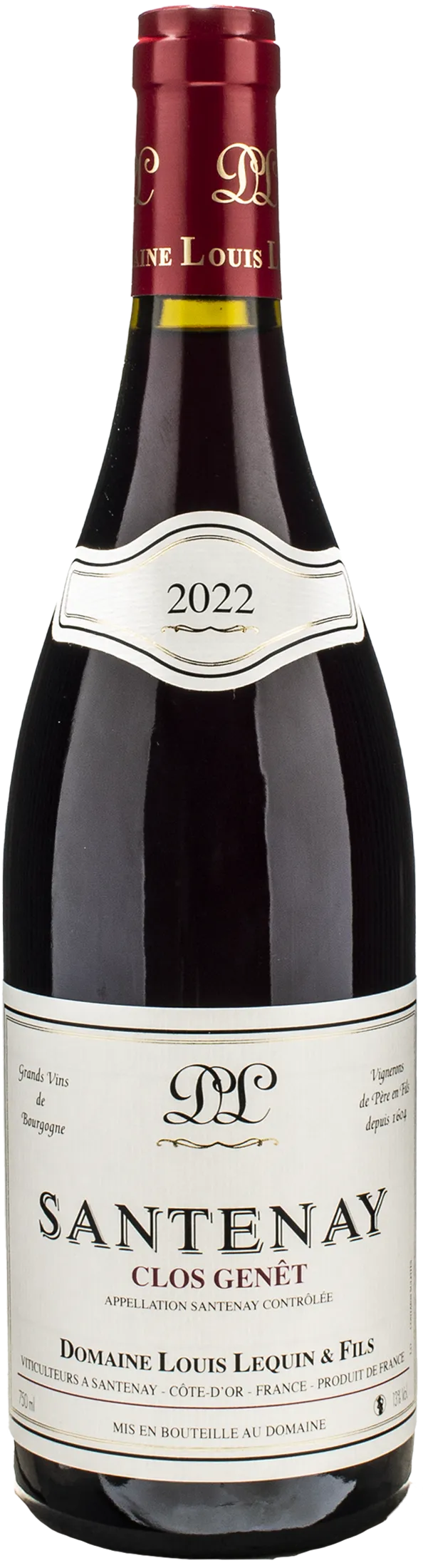 Louis Lequin Et Fils Santenay Rouge Clos Genet 2022