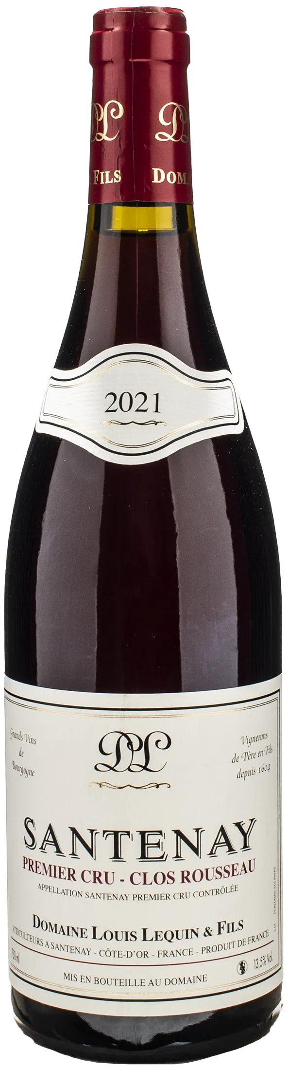 Louis Lequin & Fils Santenay Rouge 1er Cru Clos Rousseau 2021