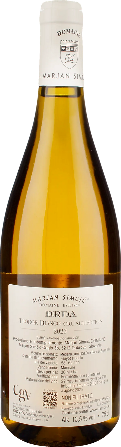 Domaine Marjan Simcic BRDA Cru Selection Teodor Bianco 2023