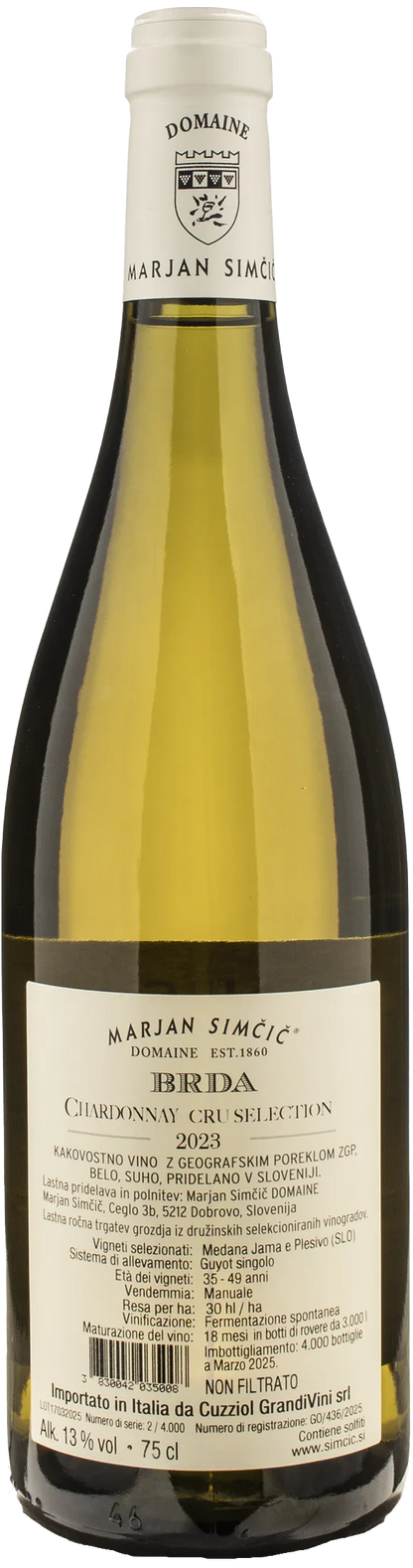 Domaine Marjan Simcic Chardonnay Cru Selection BRDA 2023