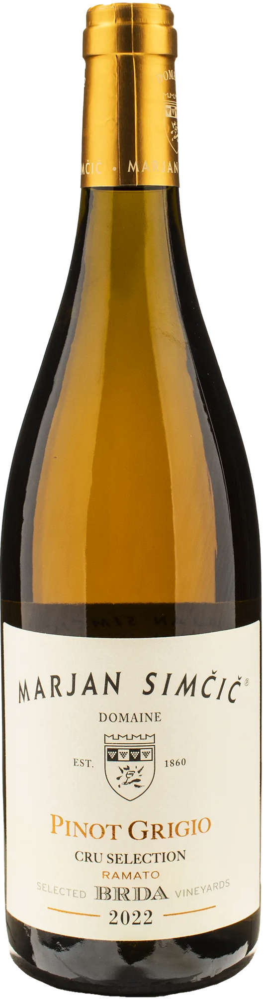 Domaine Marjan Simcic Pinot Grigio Ramato Cru Selection BRDA 2022