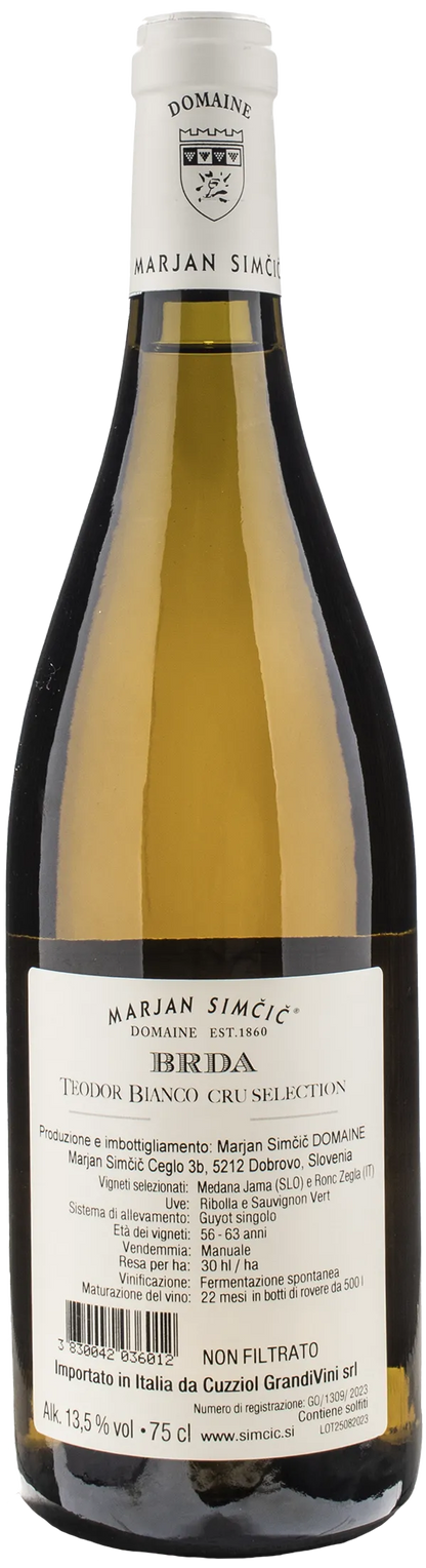 Domaine Marjan Simcic Teodor Bianco Cru Selection BRDA 2021
