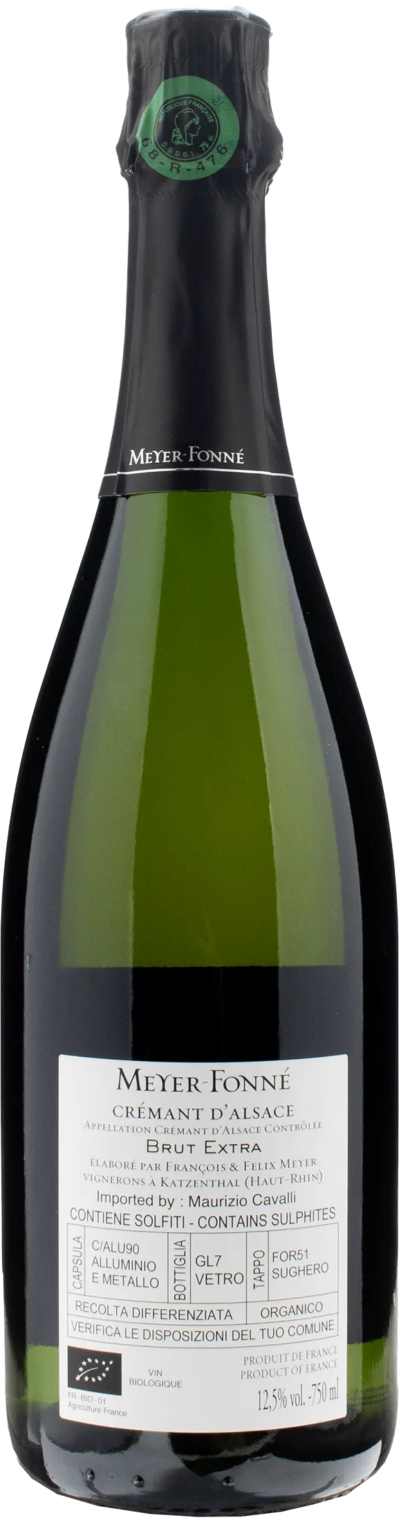 Domaine Meyer Fonne Cremant d'Alsace Extra Brut