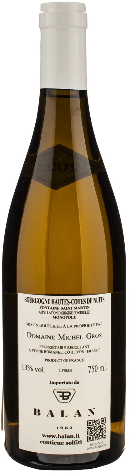 Domaine Michel Gros Bourgogne Hautes Cotes De Nuits Fontaine Saint Martin Monopole 2021