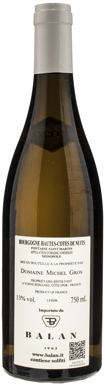 Domaine Michel Gros Fontaine Saint Martin Monopole White 2020