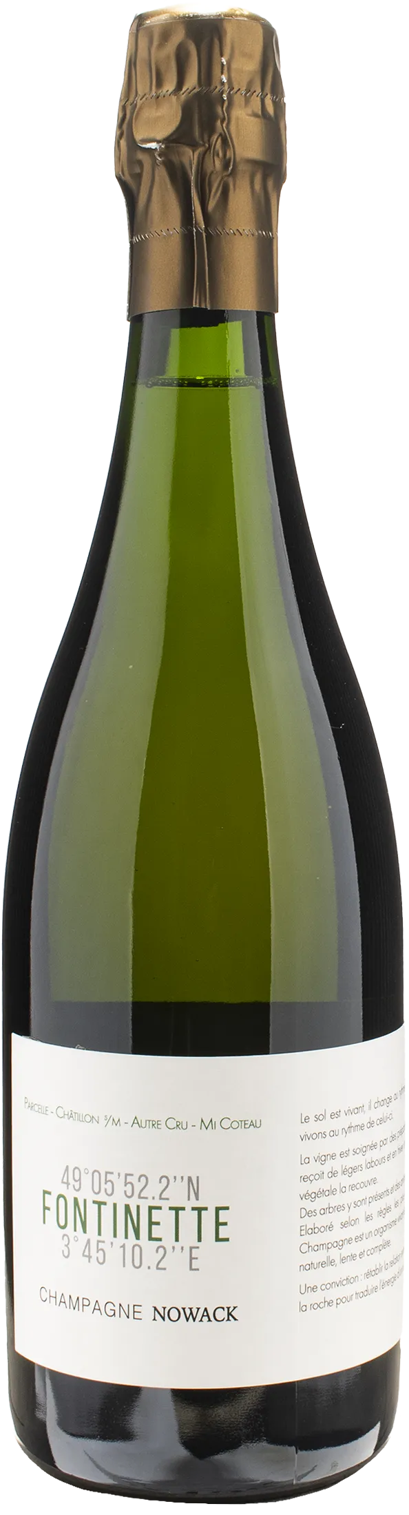 Domaine Nowack Champagne Fontinette Brut Nature 2020