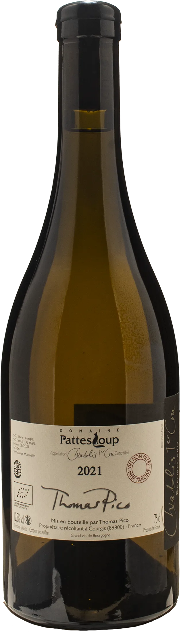 Domaine Pattes Loup Chablis 1er Cru Beauregard 2021