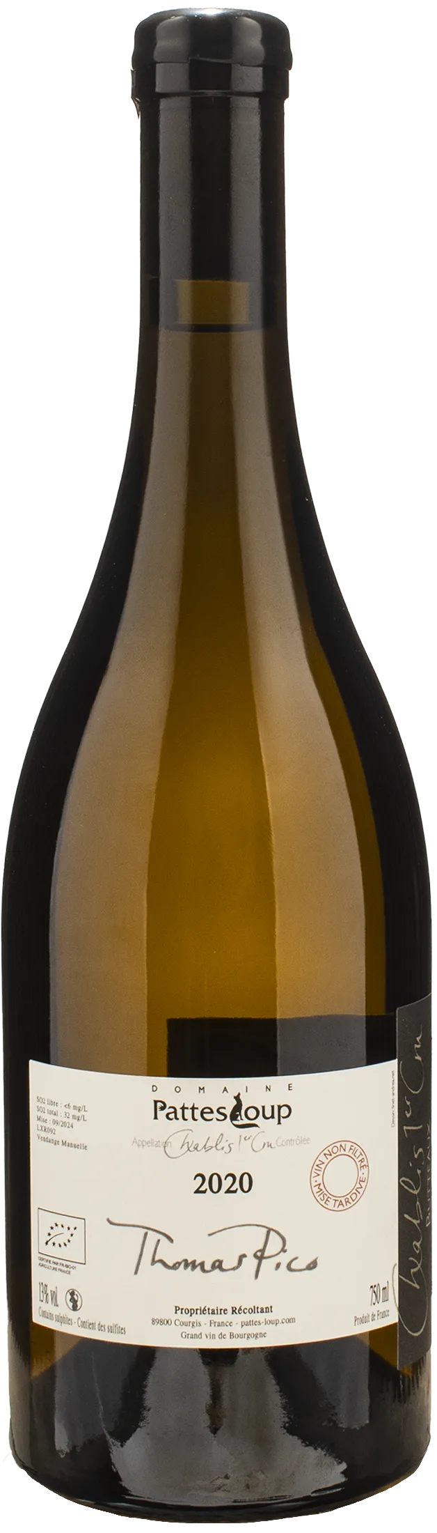 Domaine Pattes Loup Chablis Butteaux 1er Cru 2020