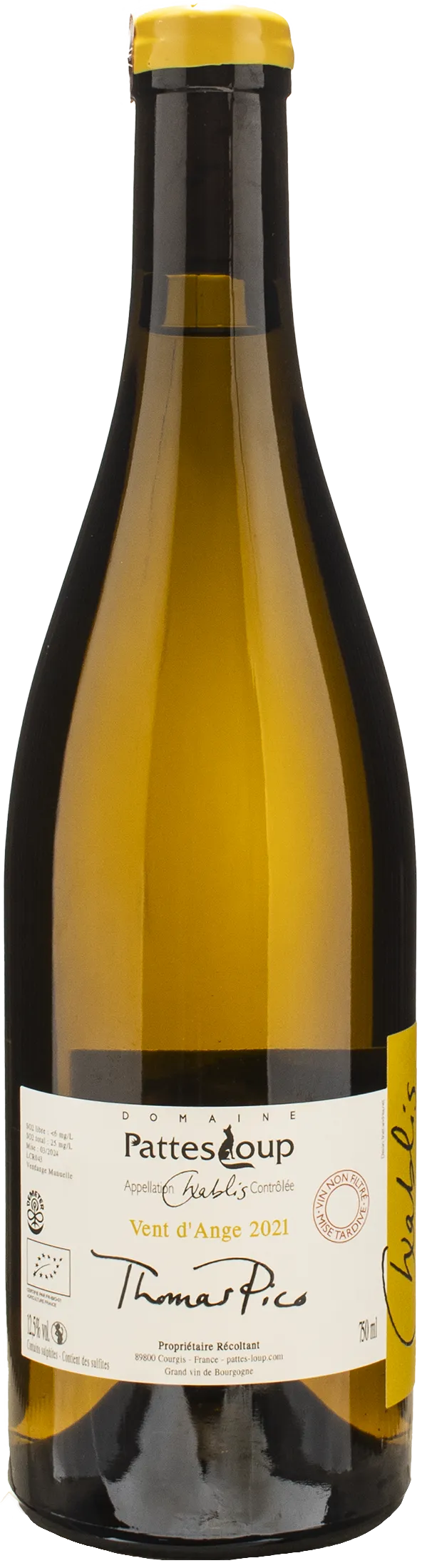 Domaine Pattes Loup Chablis Vent d'Ange 2021