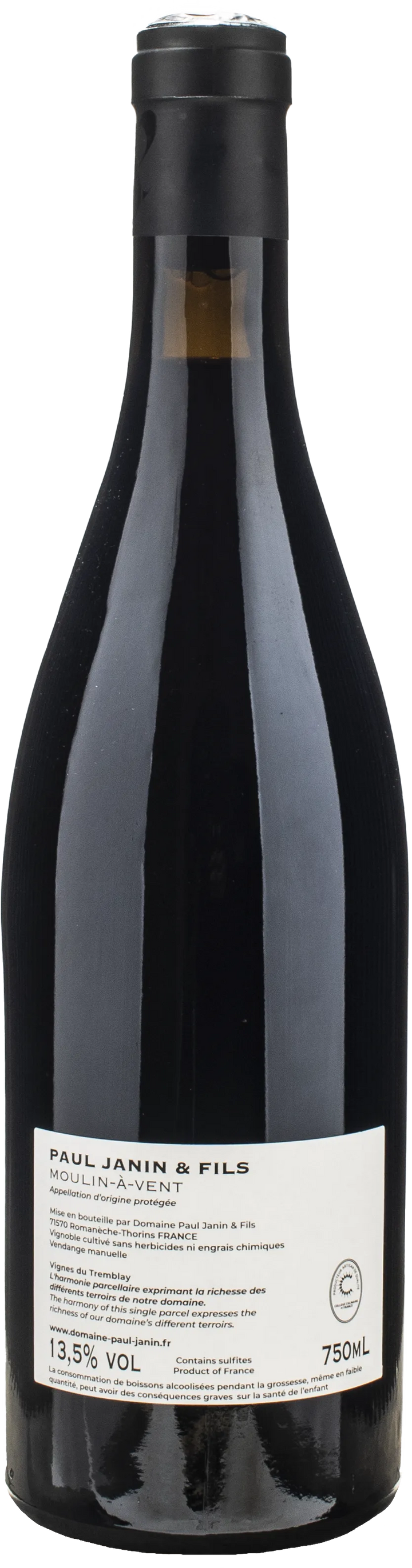 Domaine Paul Janin & Fils Moulin a Vent Les Vignes du Tremblay 2022