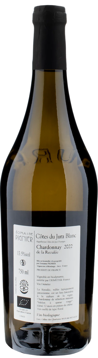 Domaine Pignier Cotes du Jura Chardonnay Reculee 2022