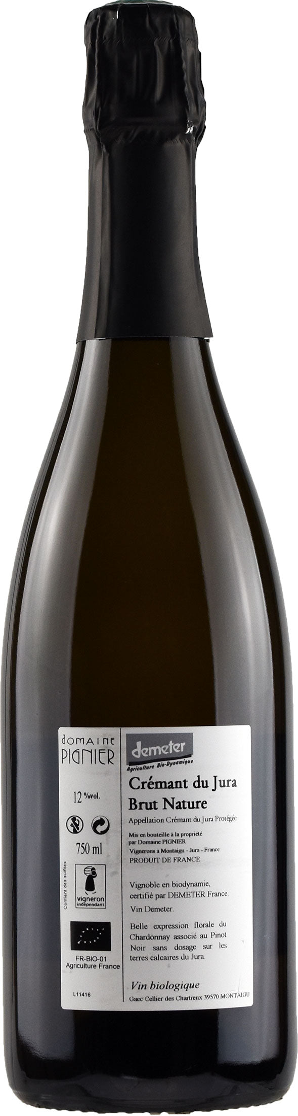Domaine Pignier Crémant du Jura Brut Nature