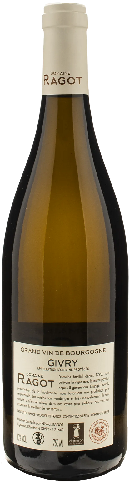 Domaine Ragot Bourgogne Givry Blanc Champ Pourot 2022