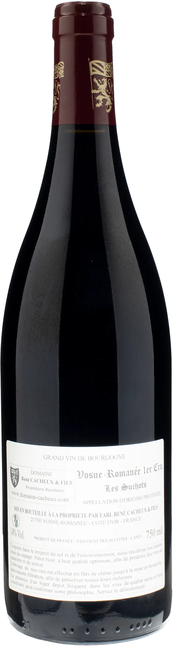Domaine Rene Cacheux Vosne-Romanee 1er Cru Les Suchots 2020