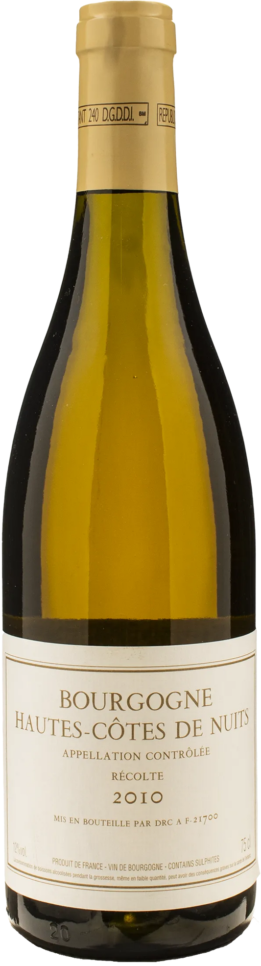 Domaine Romanee Conti Bourgone Hautes Cotes de Nuits 2010