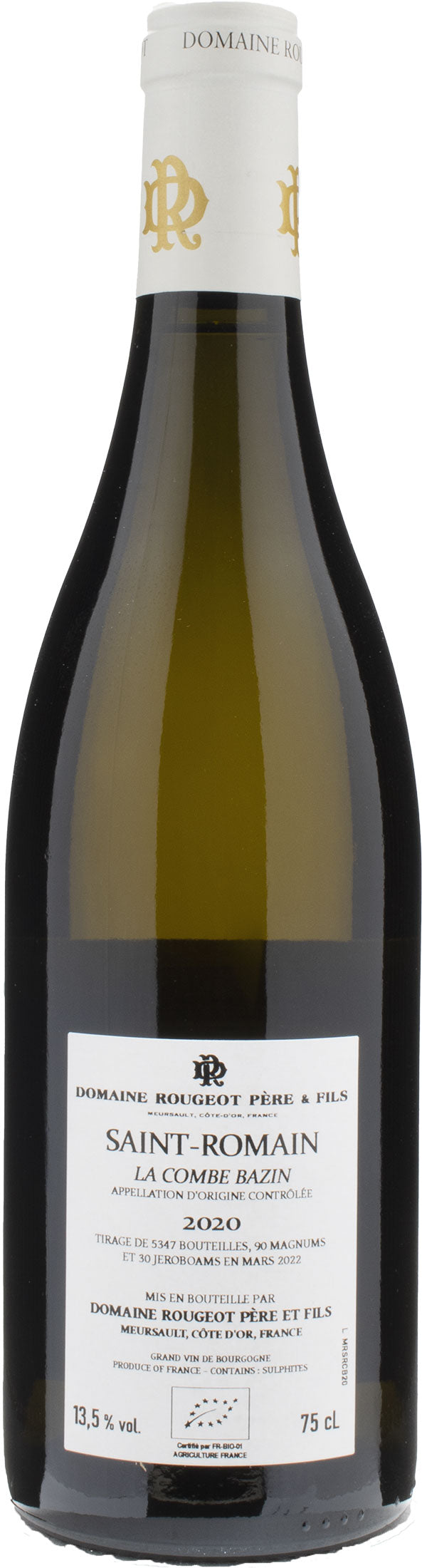 Domaine Rougeot Saint Romain Blanc Combe Bazin 2020
