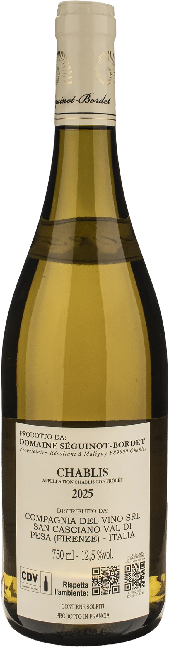 Domaine Seguinot Bordet Chablis 2025