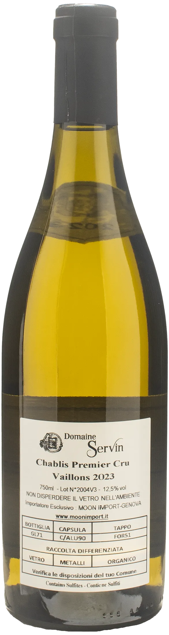 Domaine Servin Chablis 1er Cru Vaillons 2023
