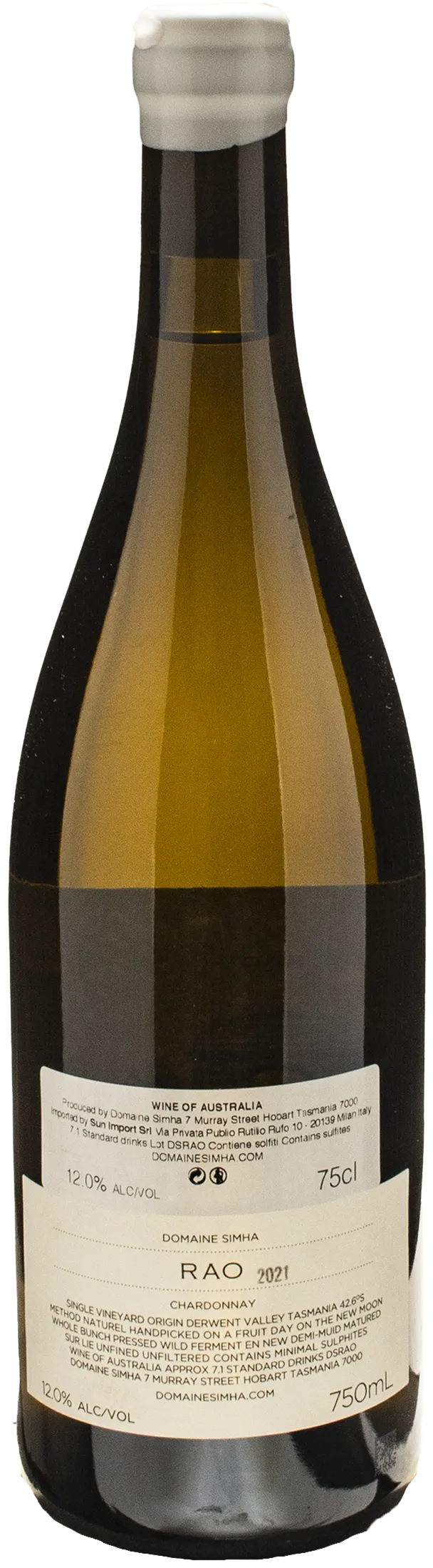 Domaine Simha Rao Chardonnay 2021