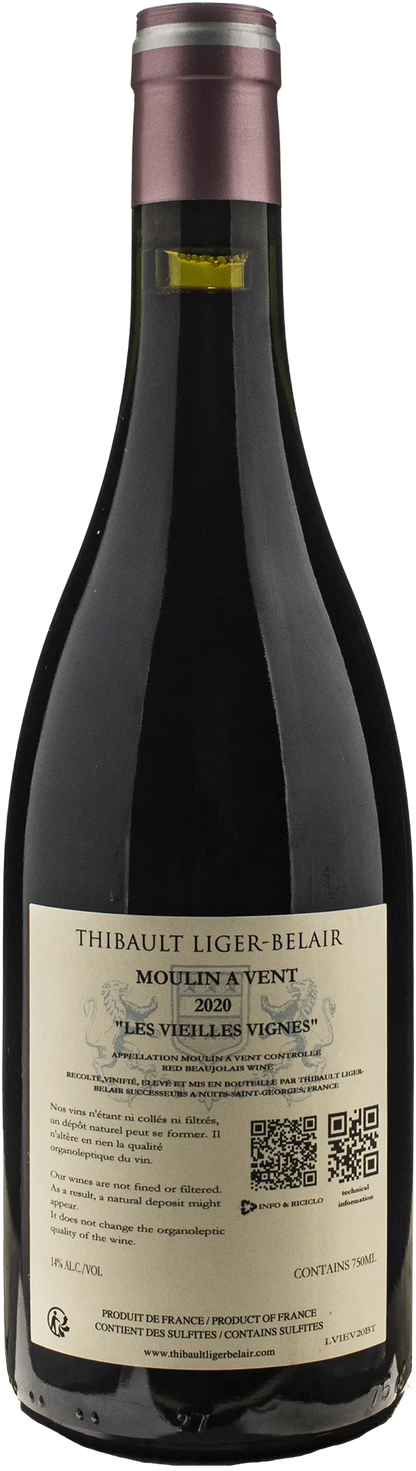 Domaine Thibault Liger-Belair Moulin a Vent Les Vieilles Vignes 2020