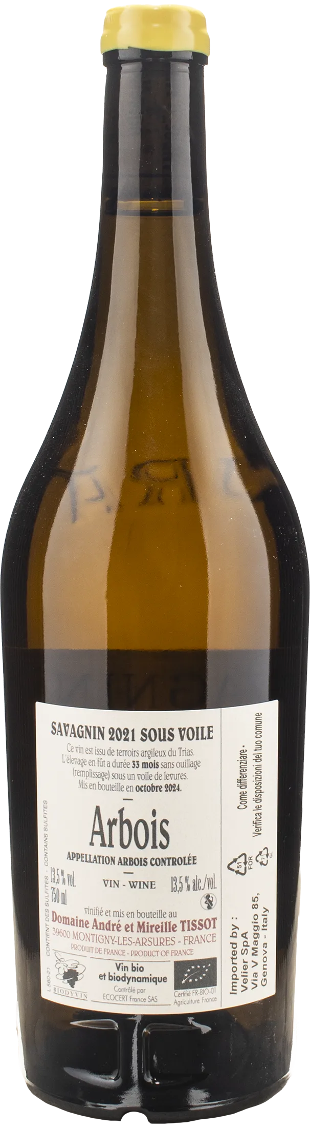 Domaine Tissot Arbois Savagnin Sous Voile 2021