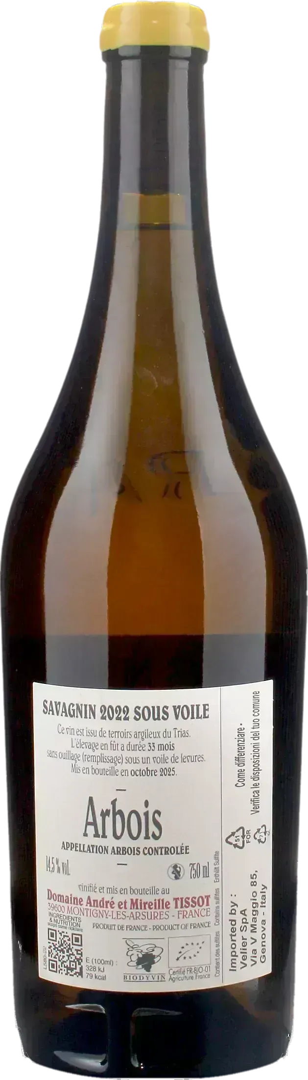 Domaine Tissot Arbois Savagnin Sous Voile 2022