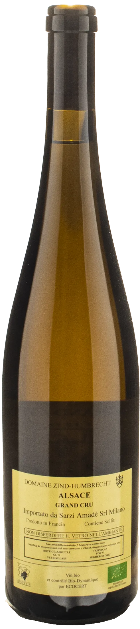 Domaine Zind Humbrecht Gewurztraminer Alsace Grand Cru Rangen de Thann Clos St Urbain 2021