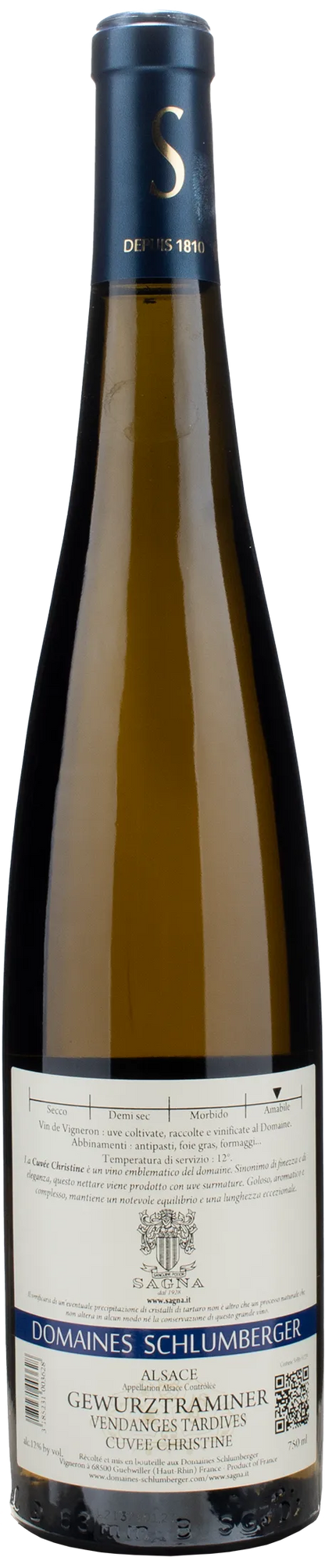 Domaines Schlumberger Gewurztraminer Vendage Tardives Cuvee Christine 2018