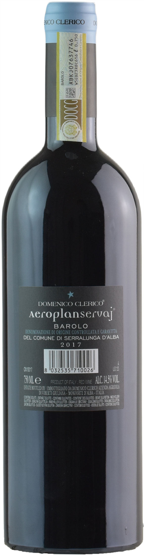 Domenico Clerico Barolo Aeroplanservaj 2017