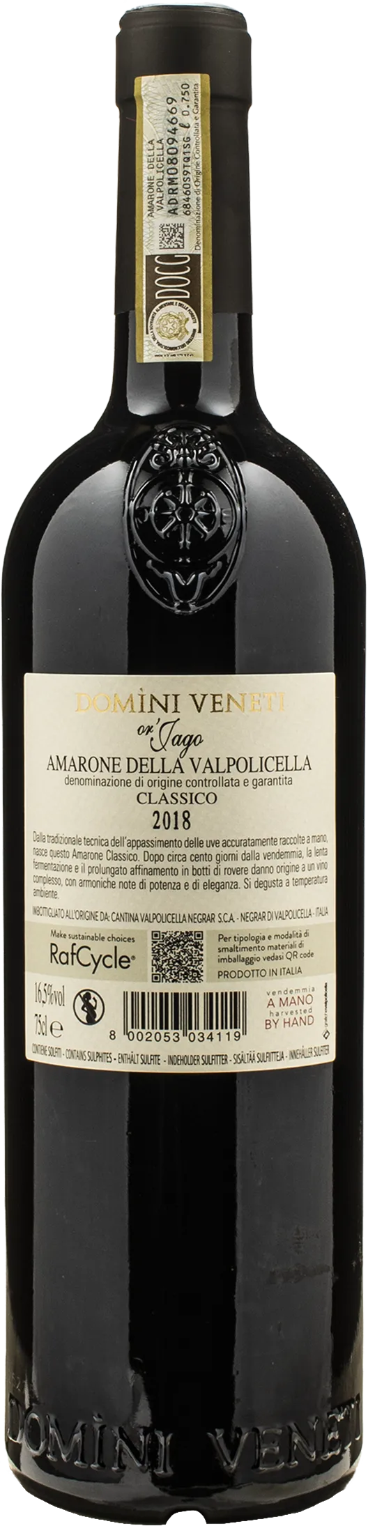 Domini Veneti Amarone della Valpolicella Classico or'Jago 2018