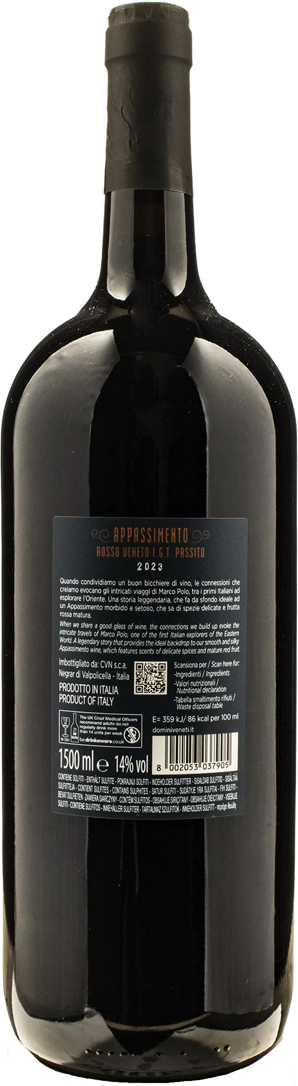 Domini Veneti Appassimento Rosso Passito Marco Polo Collection Magnum 2023
