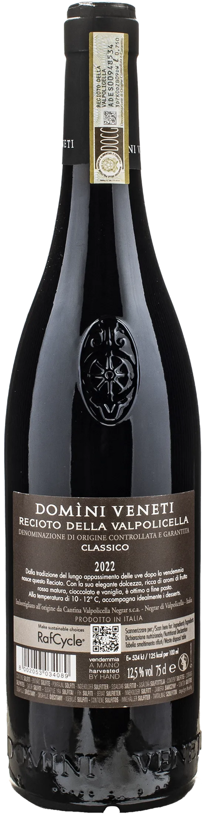Domini Veneti Negrar Recioto della Valpolicella Classico 2022