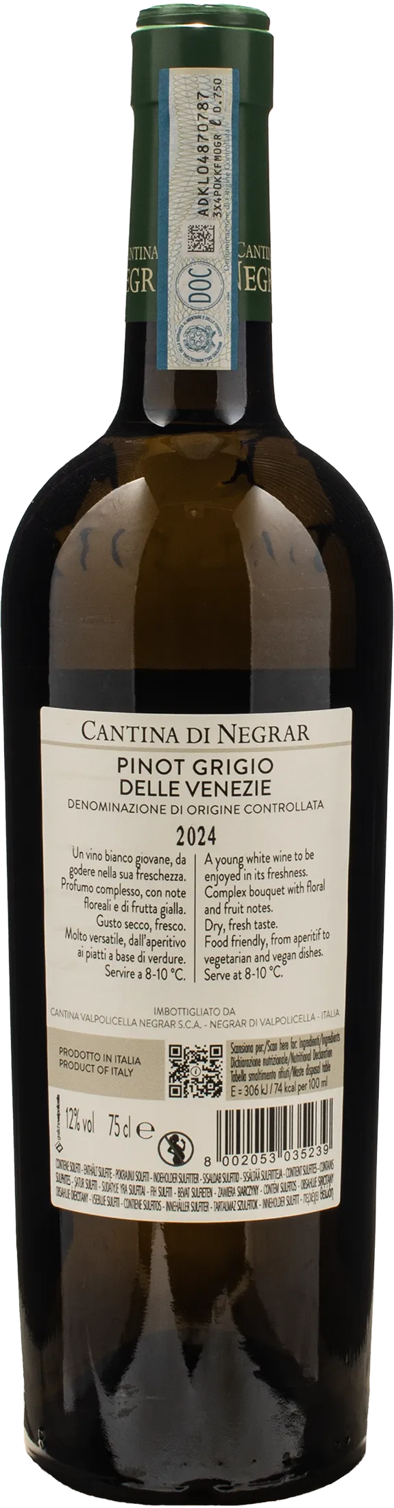 Cantina di Negrar Pinot Grigio 2024