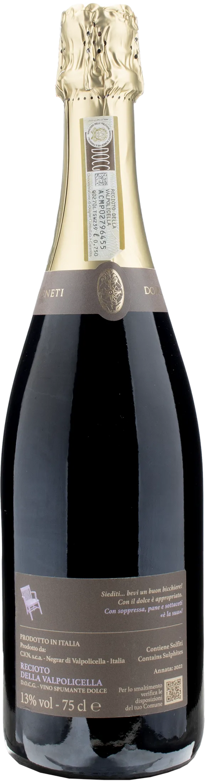 Domini Veneti Recioto della Valpolicella Sentate Spumante Dolce 2022