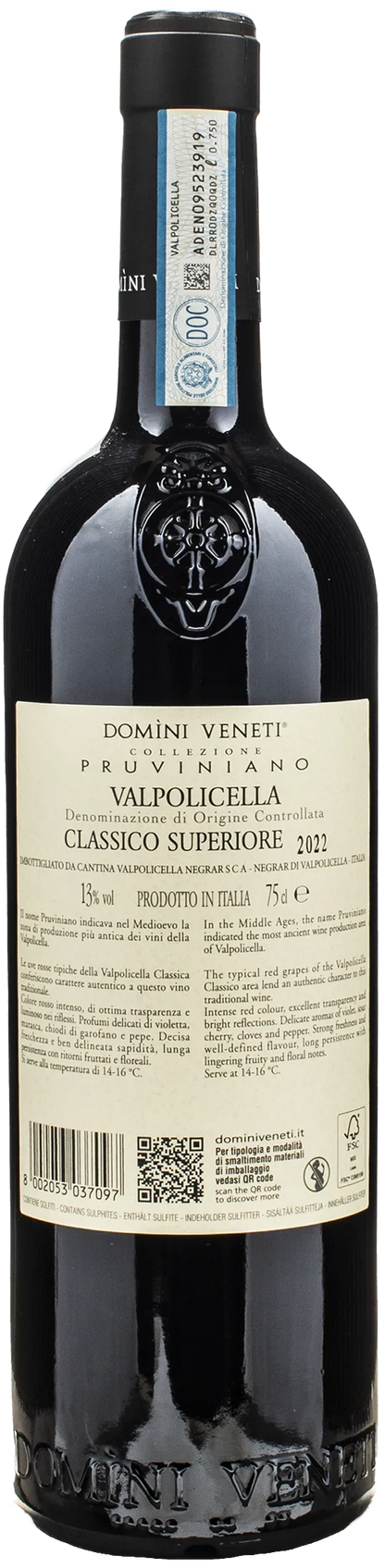 Domini Veneti Valpolicella Classico Superiore Collezione Pruviniano Maran 2022