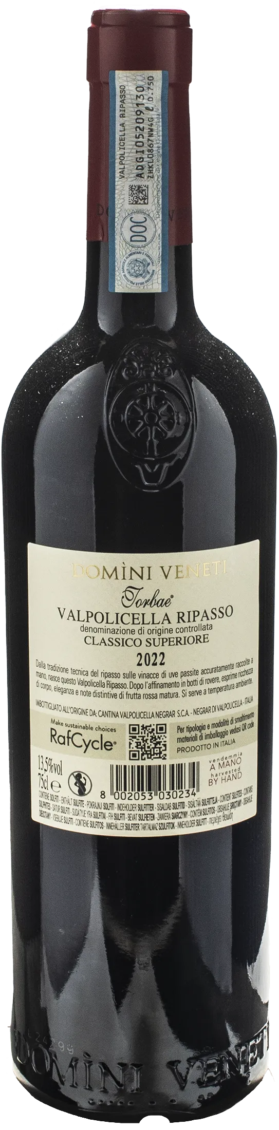 Domini Veneti Valpolicella Ripasso Classico Superiore Torbae 2022