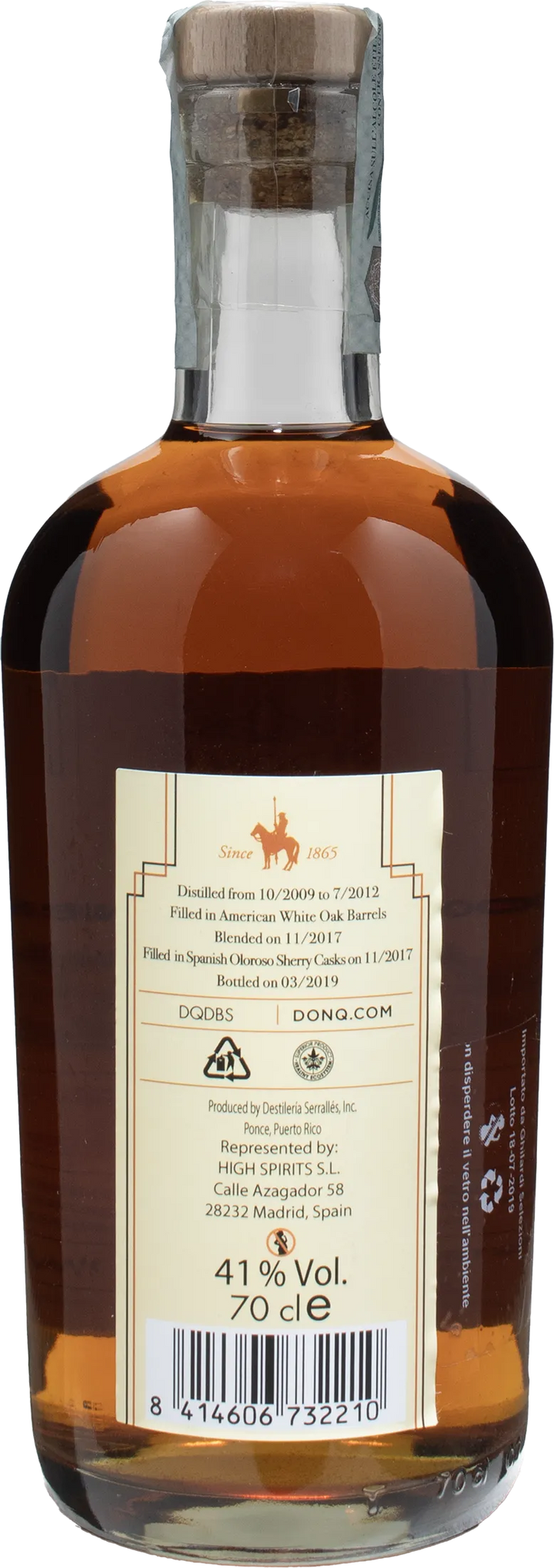 Don Q Rum Sherry Double Cask Finish 0.70L