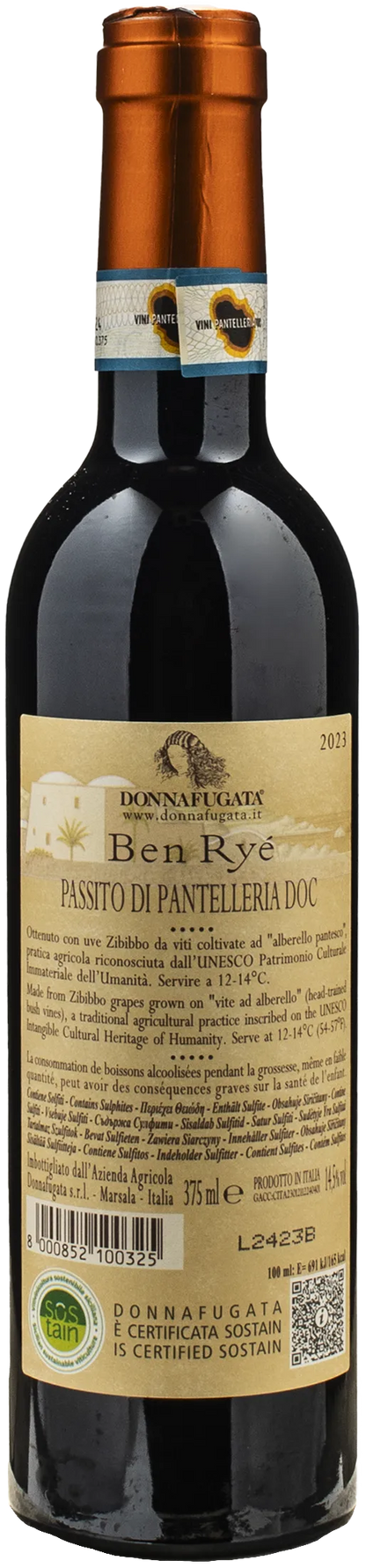 Donnafugata Ben Rye Passito di Pantelleria 0.375L 2023